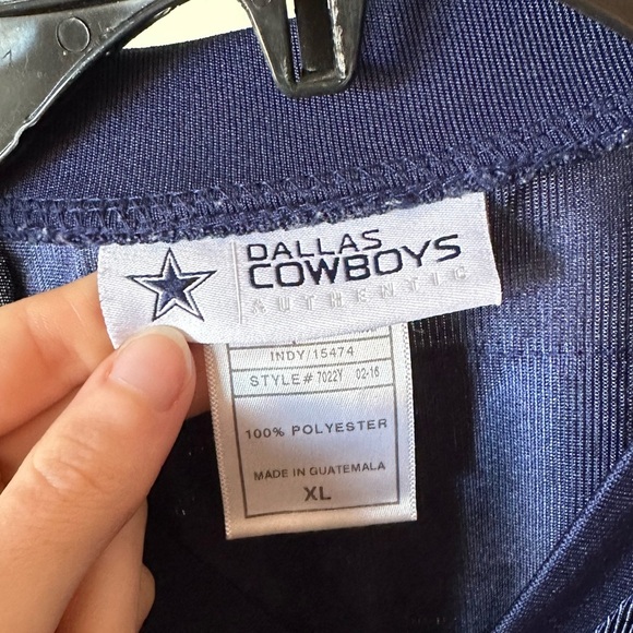 Dallas Cowboys Authentic Navy Blue and White Tony Romo Jersey Boys XL - Picture 2 of 6